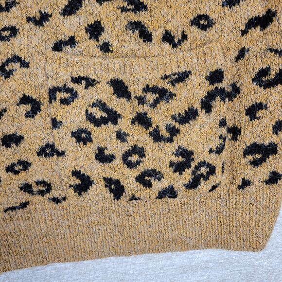 Ces Femme Leopard Print Oversized Cardigan Medium Wool Angora Blend - Picture 9 of 16